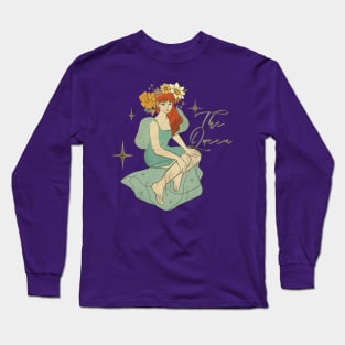 flower crown girl Long Sleeve T-Shirt